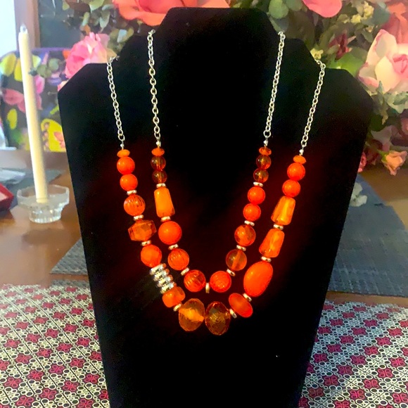 Paparazzi Orange Necklace - Picture 1 of 2